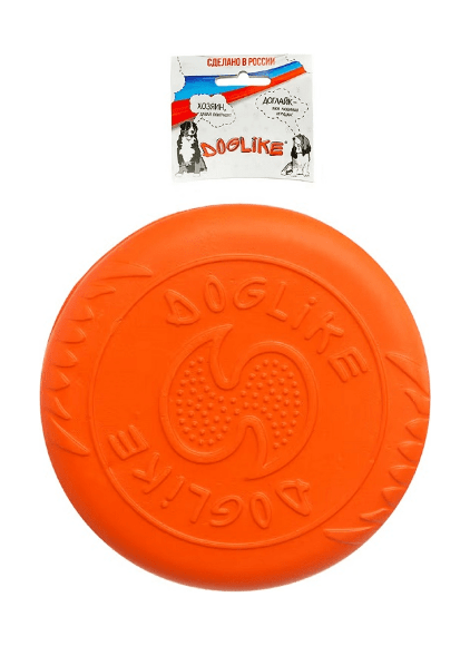 Doglike - Игрушка для собак, Тарелка летающая, Оранжевая
