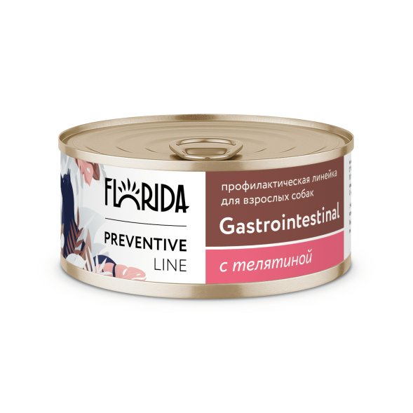 Florida Preventive Line Gastrointestinal - Консервы для собак, &amp;quot;Поддержание здоровья пищеварительной системы&amp;quot;, с Телятиной (Профилактика)