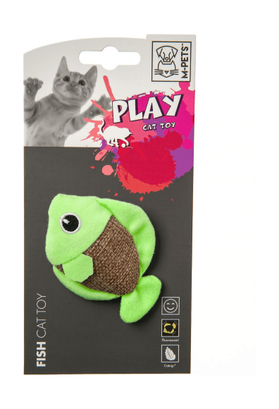 41851.580 M-Pets - Igryshka dlya koshek FISH 8x4x7 sm kypit v zoomagazine «PetXP» M-Pets - Игрушка для кошек FISH 8x4x7 см