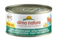 Almo Nature HFC Complete - Консервы для кошек с курицей и зелёной фасолью 70гр