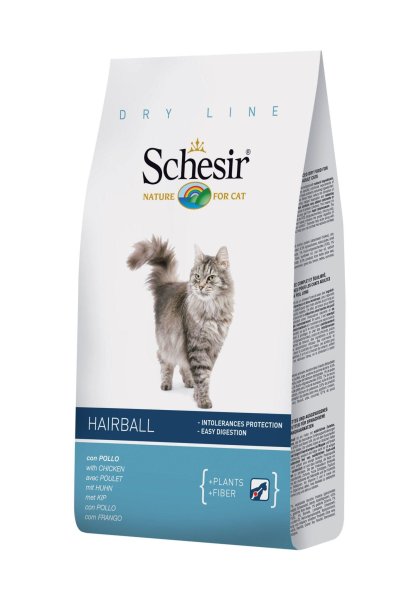 Schesir Hairball - Сухой корм для длинношерстных кошек