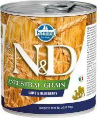 Farmina ND Ancestral Grain - Консервы для собак, ягненок с черникой 285 гр