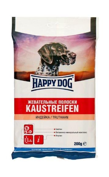Happy Dog - Полоски жевательные для собак с индейкой 200гр