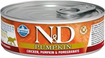 Farmina N&D Pumpkin - Консервы для кошек, Курица и Гранат с Тыквой 70 гр