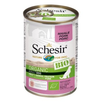 Schesir Bio - Консервы для взрослых собак всех пород, со свининой