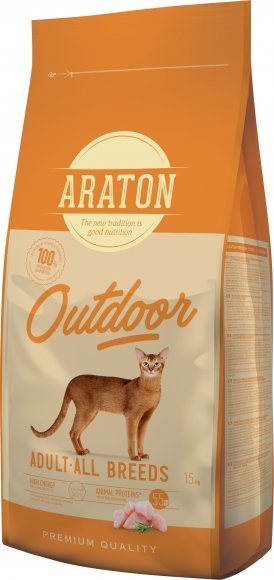 Araton Outdoor - Сухой корм для активных кошек с курицей и индейкой