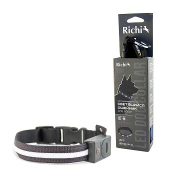 Richi - Светящийся ошейник для собак 52-57 см (Led XL)