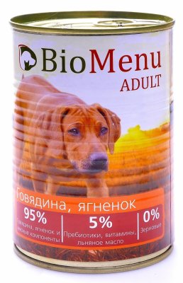 BioMenu - Консервы для собак Говядина и Ягненок BioMenu - Консервы для собак Говядина и Ягненок