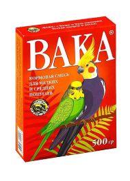 Вака - Сухой корм для мелких и средних попугаев 500гр