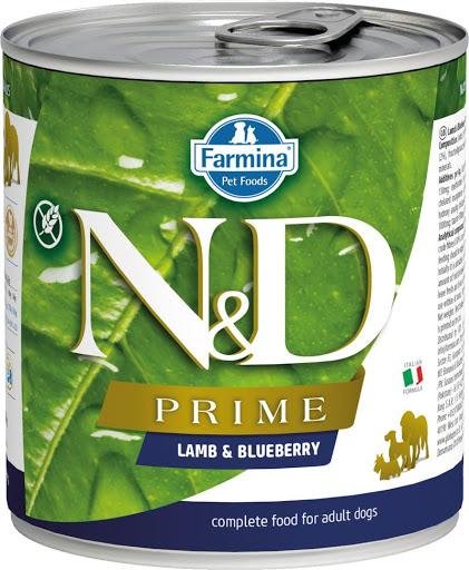 Farmina N&amp;amp;D Prime - Консервы для собак, Ягненок с Черникой 285 гр