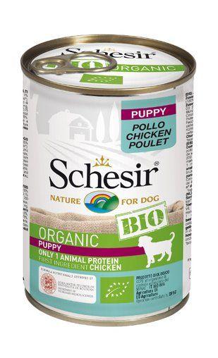 Schesir Bio - Консервы для щенков всех пород, с курицей