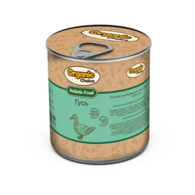 Organic Choice - Консервы для собак, 100% гусь Organic Choice - Консервы для собак, 100% гусь