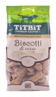 TitBit Biscotti - Печенье для собак с говяжьей печенью 350гр