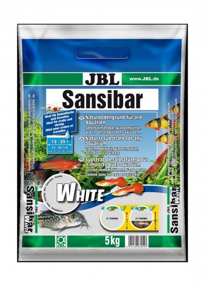 JBL Sansibar WHITE - Декоративный грунт для пресноводных и морских аквариумов, белый, 10 кг