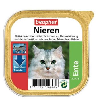 Beaphar Nieren - Диета для кошек при заболевании почек с уткой 100гр