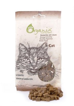 Organix Dental - Лакомство для кошек - Зубочистки для здоровья зубов
