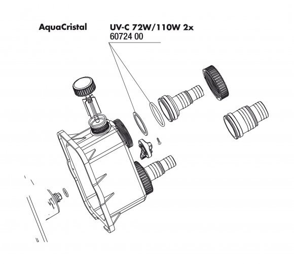 JBL AquaCristal seals for tails - Комплект прокладок для хвостовика УФ-стерилизатора AquaCristal 72/110 Вт