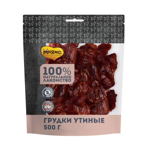 Мнямс - Лакомство для собак, Грудки Утиные, 500г