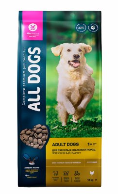 All Dogs - Сухой корм для взрослых собак All Dogs - Сухой корм для взрослых собак