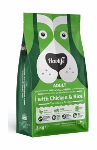 Havlife - Сухой корм для взрослых собак карликовых и малых пород, с курицей и рисом 3 кг