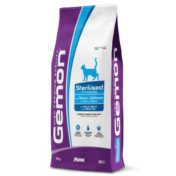 Gemon Sterilized  - Сухой корм для стерилизованных кошек, с тунцом и лососем