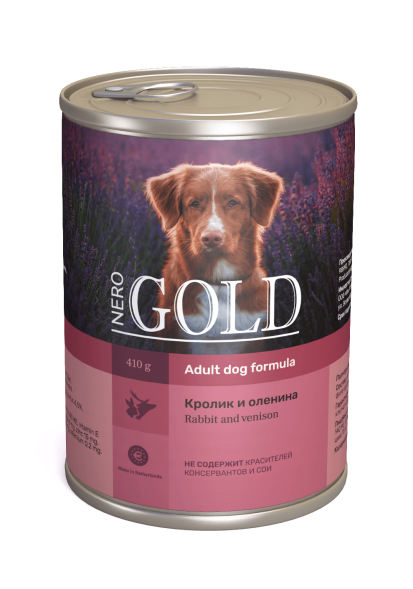 Nero Gold - Консервы для Собак - Кролик с олениной