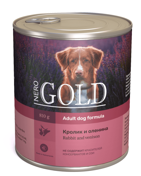 Nero Gold - Консервы для Собак - Кролик с олениной