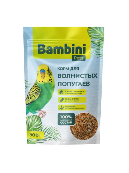 Bambini Pets - Корм для волнистых попугайчиков