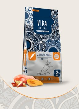 VIDA Nativa - Корм для взрослых собак средних и крупных пород с лососем и тыквой, 20кг