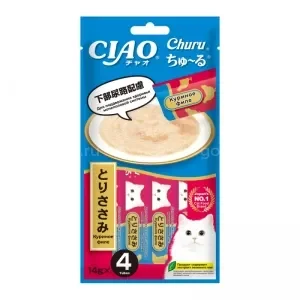 Inaba CIAO Churu - Функциональное пюре - лакомство для кошек, поддержание здоровья почек, 14гр