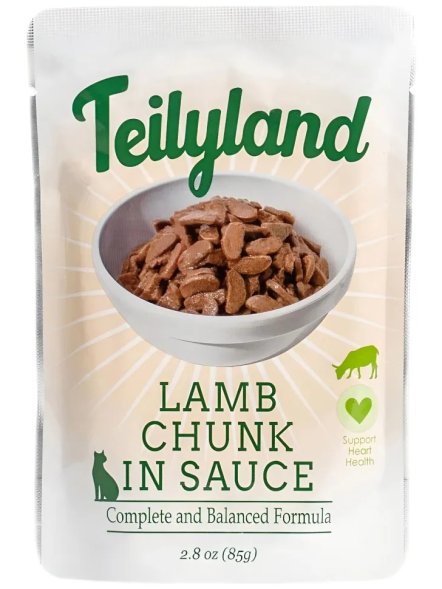 Pettric Teilyland - Влажный полнорационный корм для взрослых кошек с ягненком в соусе, 85г
