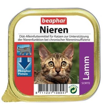 Beaphar Nieren - Диета для кошек при заболевании почек с ягненком 100гр