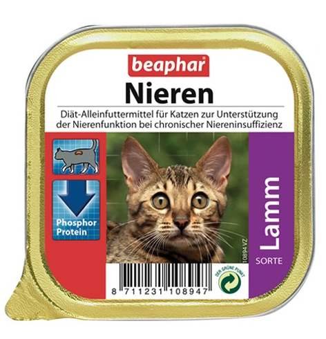 Beaphar Nieren - Диета для кошек при заболевании почек с ягненком 100гр
