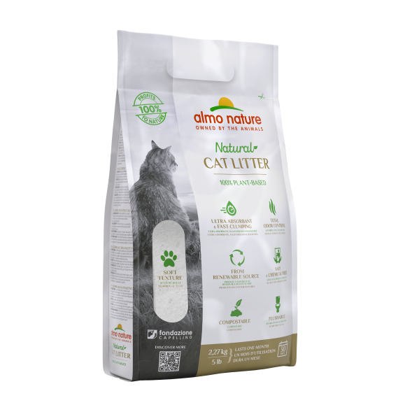 Almo Nature Litter - 100% Натуральный биоразлагаемый комкующийся наполнитель