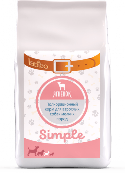 Lapico Simple - Сухой корм для собак мелких пород, с Ягненком