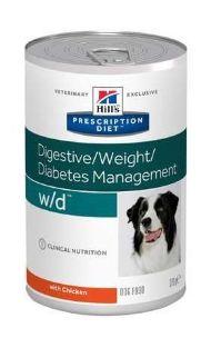 Hill's Prescription Diet w/d Digestive - Влажный лечебный корм для собак при заболеваниях с лишним весом 370 гр