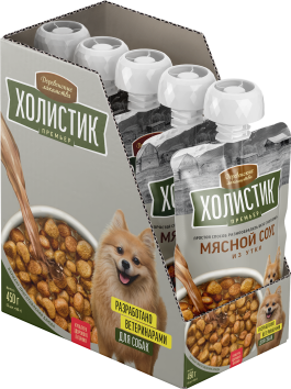Деревенские Лакомства Холистик Премьер - Мясной соус для собак из утки, 90 г