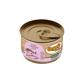 Organic Choice - Консервы тунец с лососем в соусе для кошек 70 гр