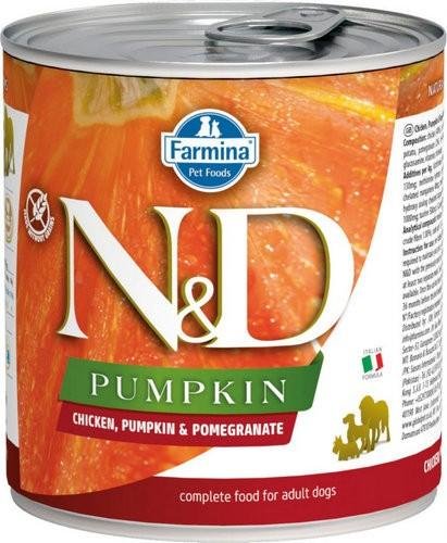 Farmina N&amp;amp;D Pumpkin - Консервы для собак, Курица с Тыквой и Гранатом 285 гр