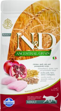 Farmina Ancestral Grain - Корм для взрослых кошек, Курица с Гранатом и Спельтой, низкозерновой