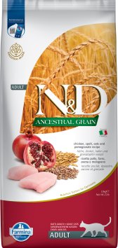 Farmina Ancestral Grain - Корм для взрослых кошек, Курица с Гранатом и Спельтой, низкозерновой