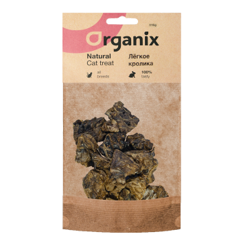 Organix - Лакомство для кошек Легкое кролика 50гр