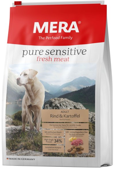 Mera Sensitive Pure - Корм для взрослых собак с говядиной и картофелем