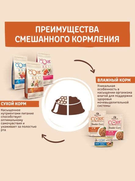 Core - Сухой корм для кошек с лососем и тунцом