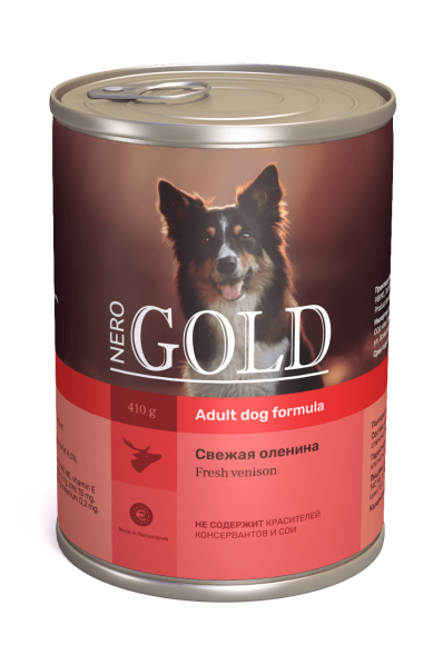 Nero Gold - консервы для Собак - Свежая оленина