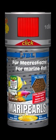 JBL MariPearls CLICK - Корм премиум-класса в форме гранул для морских аквариумных рыб, 250 мл (140 г)