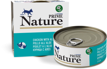 Prime Nature - Консервы для щенков, курица с алоэ в бульоне 150 гр