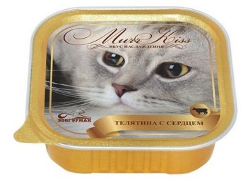 Зоогурман - Консервы для кошек "МуррКисс" Телятина с сердцем 100 гр