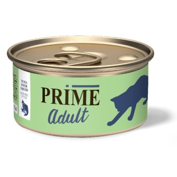 Prime - Консервы для взрослых кошек, Тунец с Кальмаром в собственном соку, 70 гр