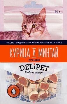 Delipet Суши с курицей и минтаем 45 гр